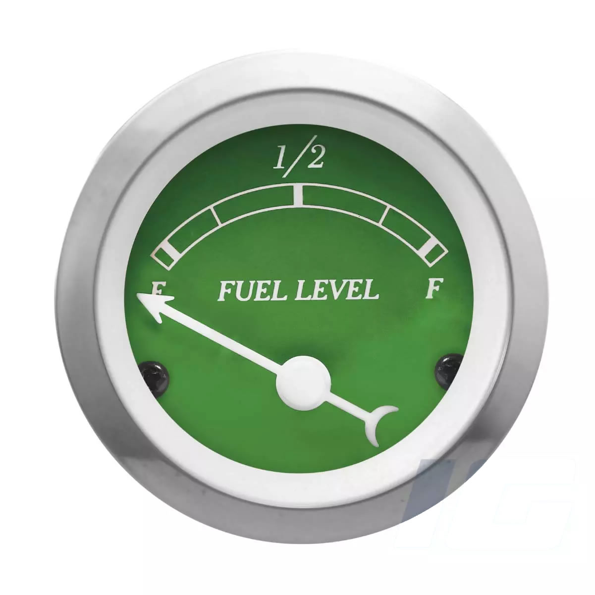 52mm Green Face White Needle - Fuel Level Gauge For Vintage Car